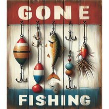 Load image into Gallery viewer, Fishing-Full Round Diamond Painting-35x40cm