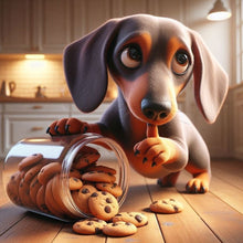 Load image into Gallery viewer, Dog Spilling Biscuits-Full Round Diamond Painting-40x40cm