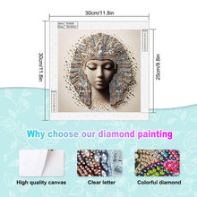 Load image into Gallery viewer, Abstract Egyptian Portrait-Partial Special Diamond Painting-30x30cm