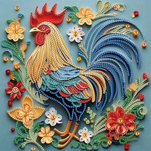Load image into Gallery viewer, Quilling Rooster-Partial Special Diamond Painting-30x30cm