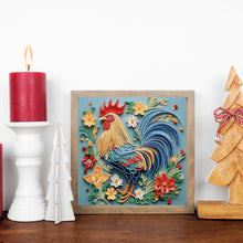 Load image into Gallery viewer, Quilling Rooster-Partial Special Diamond Painting-30x30cm