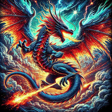 Load image into Gallery viewer, Dragon-Full Round Diamond Painting-40x40cm