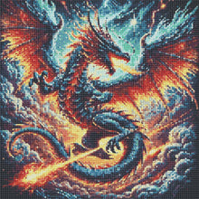 Load image into Gallery viewer, Dragon-Full Round Diamond Painting-40x40cm