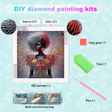 Load image into Gallery viewer, Elegant Black Beauty-Partial Special Diamond Painting-30x30cm
