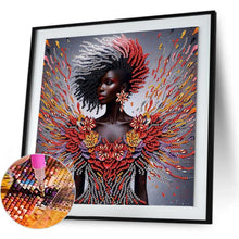 Load image into Gallery viewer, Elegant Black Beauty-Partial Special Diamond Painting-30x30cm