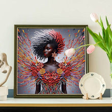 Load image into Gallery viewer, Elegant Black Beauty-Partial Special Diamond Painting-30x30cm