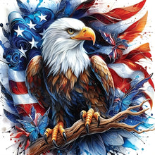 Load image into Gallery viewer, American Flag Eagle-Full Round Diamond Painting-30x30cm