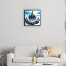 Load image into Gallery viewer, Gorgeous Skirt Girl-Partial Special Diamond Painting-30x30cm