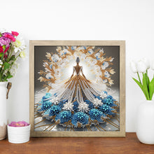 Load image into Gallery viewer, Gorgeous Skirt Girl-Partial Special Diamond Painting-30x30cm