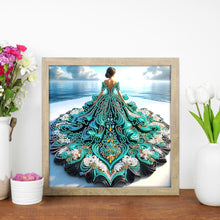 Load image into Gallery viewer, Gorgeous Skirt Girl-Partial Special Diamond Painting-30x30cm