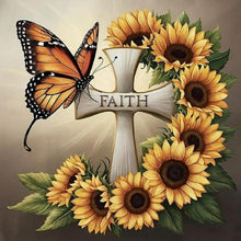 Load image into Gallery viewer, Butterfly-Full Round Diamond Painting-30x30cm