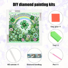 Load image into Gallery viewer, Blooming Lucky Clover-Partial Special Diamond Painting-30x30cm