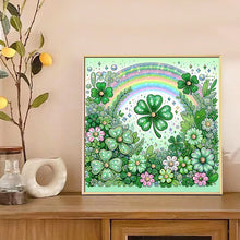 Load image into Gallery viewer, Blooming Lucky Clover-Partial Special Diamond Painting-30x30cm