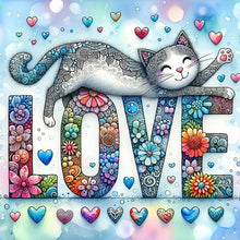 Load image into Gallery viewer, Cat-Full Round Diamond Painting-30x30cm