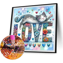 Load image into Gallery viewer, Cat-Full Round Diamond Painting-30x30cm