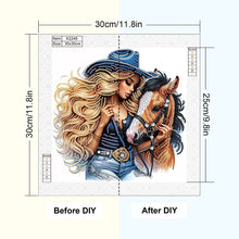 Load image into Gallery viewer, Denim Girl-Partial Special Diamond Painting-30x30cm