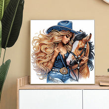 Load image into Gallery viewer, Denim Girl-Partial Special Diamond Painting-30x30cm