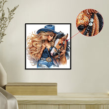Load image into Gallery viewer, Denim Girl-Partial Special Diamond Painting-30x30cm