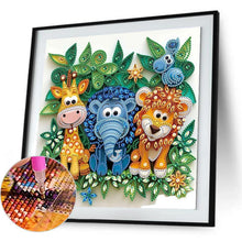 Load image into Gallery viewer, Quilling Lion-Partial Special Diamond Painting-30x30cm