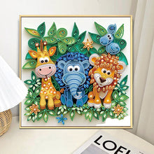 Load image into Gallery viewer, Quilling Lion-Partial Special Diamond Painting-30x30cm
