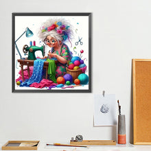 Load image into Gallery viewer, Sewing Machine-Full Round Diamond Painting-40x40cm