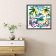 Load image into Gallery viewer, Ocean-Full Round Diamond Painting-30x30cm