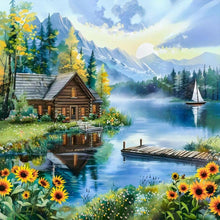 Load image into Gallery viewer, Landscape-Full Round Diamond Painting-40x40cm