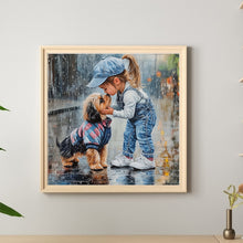 Load image into Gallery viewer, Little Girl-Full Round Diamond Painting-40x40cm