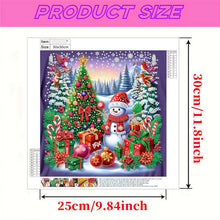 Load image into Gallery viewer, Snow Scene Snowman-Partial Special Diamond Painting-30x30cm