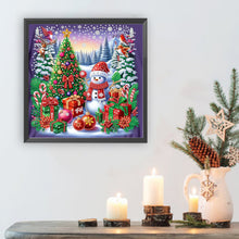Load image into Gallery viewer, Snow Scene Snowman-Partial Special Diamond Painting-30x30cm