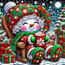 Load image into Gallery viewer, Snow Scene Snowman-Partial Special Diamond Painting-30x30cm