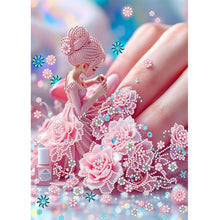 Load image into Gallery viewer, Flower Beauty-Partial Special Diamond Painting-30x40cm