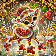 Load image into Gallery viewer, Christmas Reindeer-Partial Special Diamond Painting-30x30cm