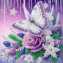 Load image into Gallery viewer, Dreamy Flower Heart-Partial Special Diamond Painting-30x30cm
