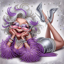 Load image into Gallery viewer, Cute Grandma-Partial Special Diamond Painting-30x30cm