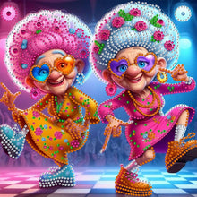 Load image into Gallery viewer, Cute Grandma-Partial Special Diamond Painting-30x30cm