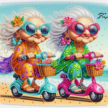 Load image into Gallery viewer, Cute Grandma-Partial Special Diamond Painting-30x30cm