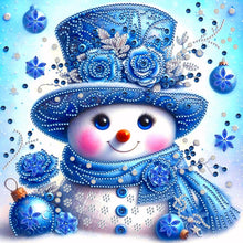 Load image into Gallery viewer, Snow Scene Snowman-Partial Special Diamond Painting-30x30cm