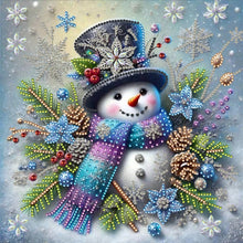Load image into Gallery viewer, Snow Scene Snowman-Partial Special Diamond Painting-30x30cm