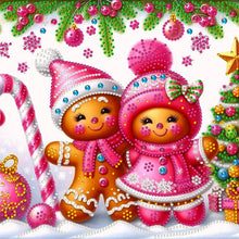 Load image into Gallery viewer, Snow Scene Snowman-Partial Special Diamond Painting-30x30cm