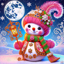 Load image into Gallery viewer, Snow Scene Snowman-Partial Special Diamond Painting-30x30cm