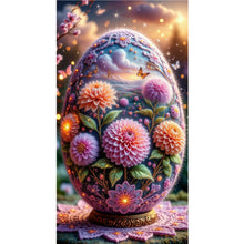 Load image into Gallery viewer, Flowers-Full Round Diamond Painting-40x70cm-Large Size