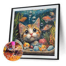 Load image into Gallery viewer, Cat-Full Round Diamond Painting-40x40cm