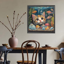 Load image into Gallery viewer, Cat-Full Round Diamond Painting-40x40cm