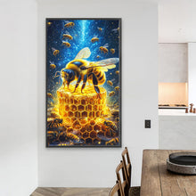 Load image into Gallery viewer, Bee-Full Round Diamond Painting-40x70cm-Large Size