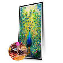 Load image into Gallery viewer, Peacock-Full Round Diamond Painting-40x70cm-Large Size