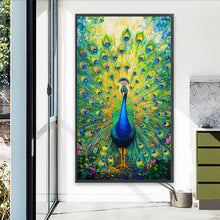 Load image into Gallery viewer, Peacock-Full Round Diamond Painting-40x70cm-Large Size