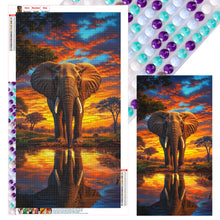 Load image into Gallery viewer, Elephant-Full Round Diamond Painting-40x70cm-Large Size