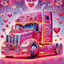 Load image into Gallery viewer, Heart Car-Partial Special Diamond Painting-30x30cm