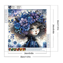 Load image into Gallery viewer, Yellow Flower Little Girl-Partial Special Diamond Painting-30x30cm
